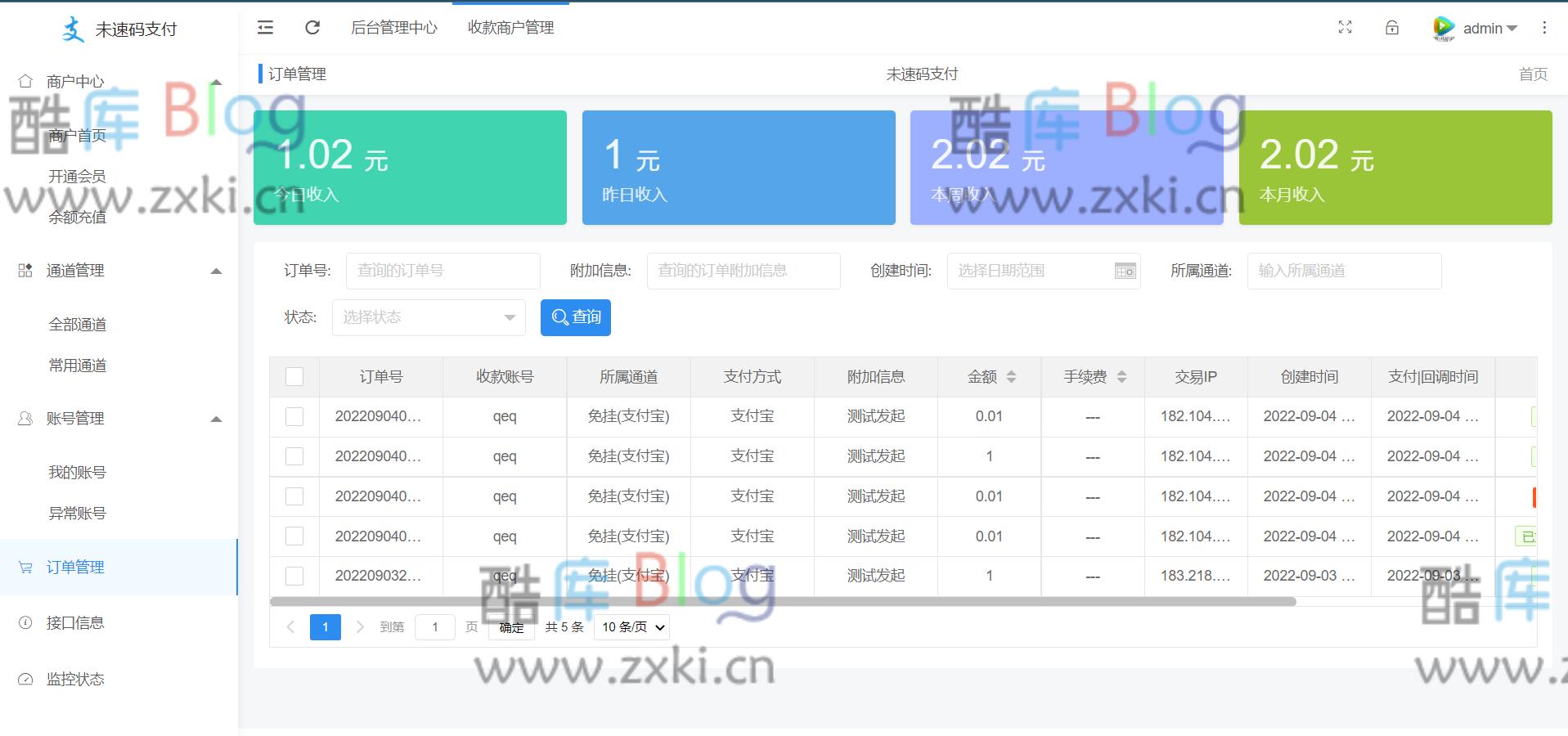 zxki-cn-whu3b 最新未速支付系统免授权版-三网免挂